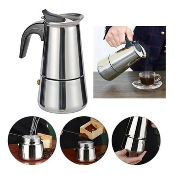 Cafeteira Italiana - Inox - 6 xícaras