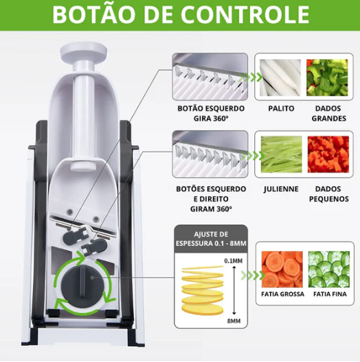 Fatiador Multifuncional 5 em 1 - [Lâmina de Aço Inox]